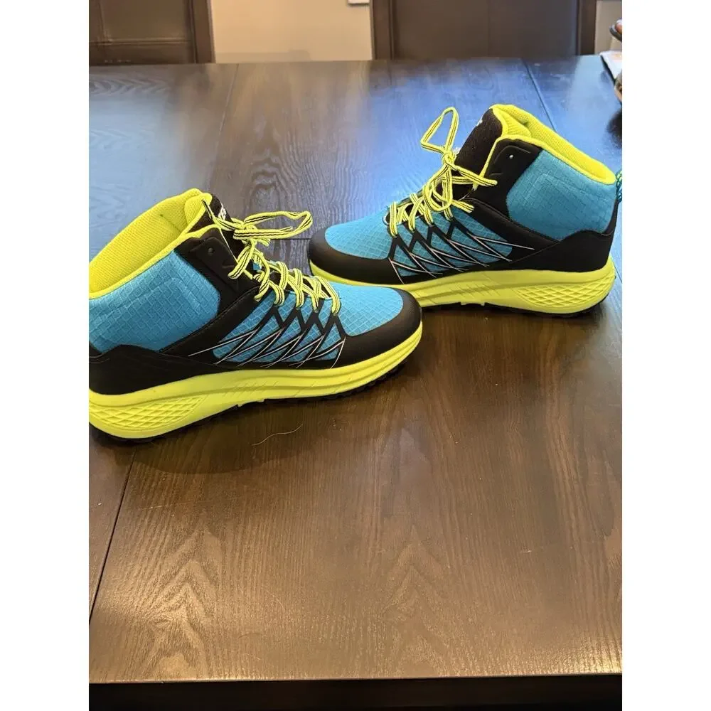 HI-TEC Demolisher Mid Men's Athletic Shoes Synthetic Black/Blue/Yellow 9.5
